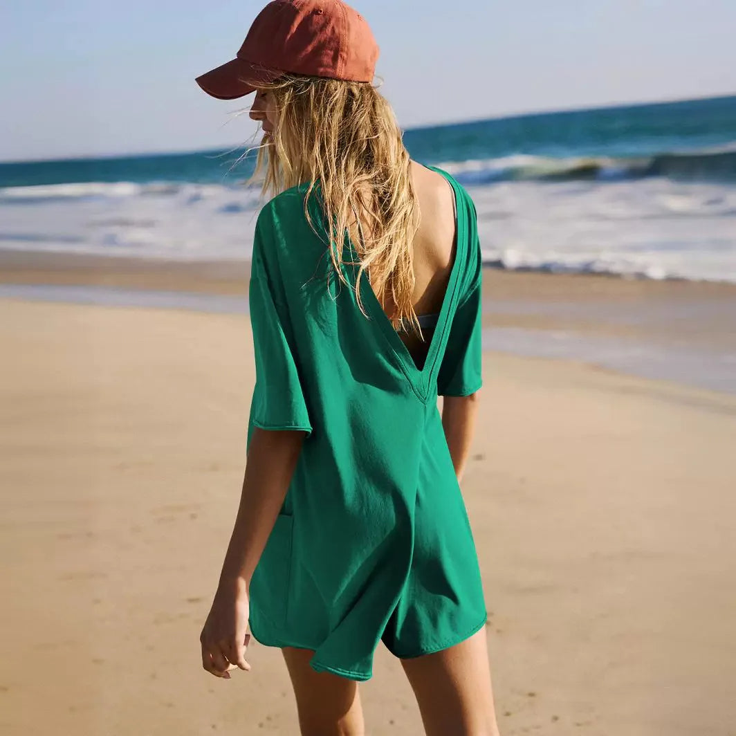 Oversized T-shirt Romper