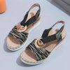 Women's Wedges Sandals 2024 Summer Snake Print Platform Sandals Gladiator Shoes Woman Comfort Casual Med High Heels Sandals