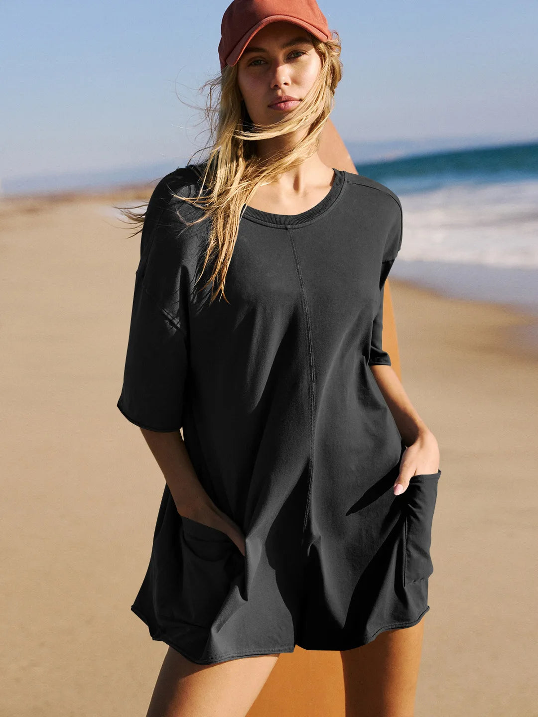 Oversized T-shirt Romper